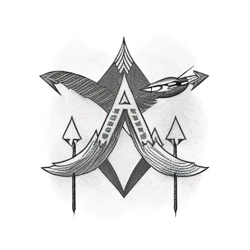 Arrow With Landscape