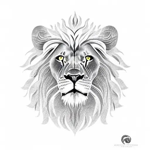 Head Of Lion Facing To The Side