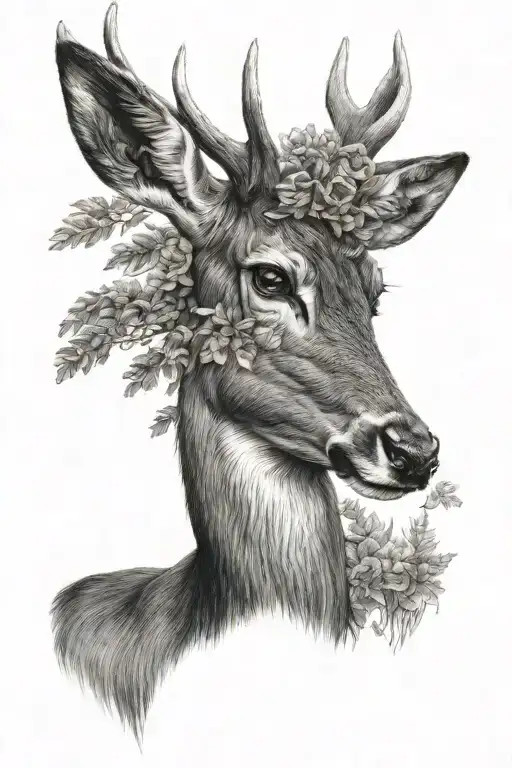 Deer And Wild Animals Peeking