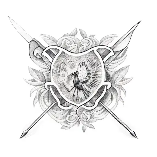 Olive Branch With Sword