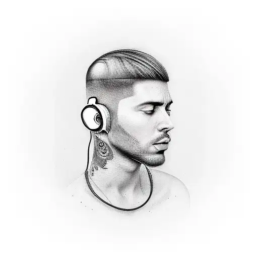 A Realistic Portrait Of A Famous Electronic Music Producer With A Humble And Kind Expression