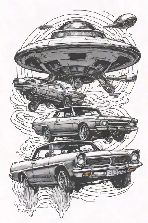 Car Getting Obducted By Ufo Beaming