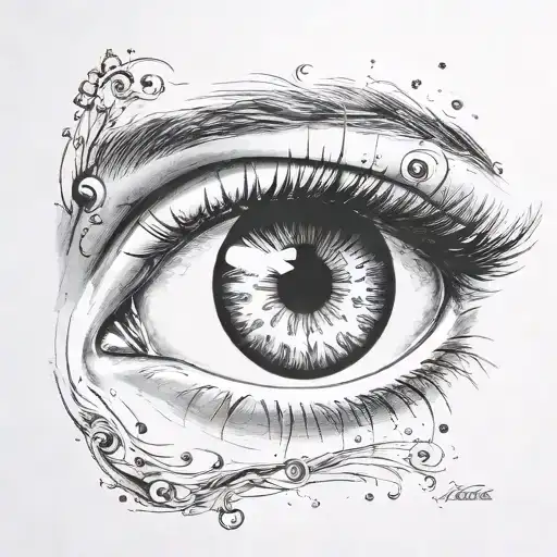 Eye With Semicolon In Pupil