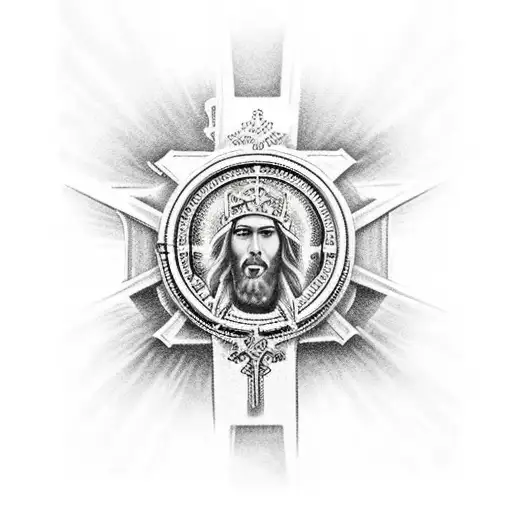 Jesus In A Steampunk Cross