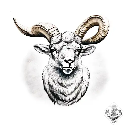 Rocky Mountain Big Horn Sheep Head