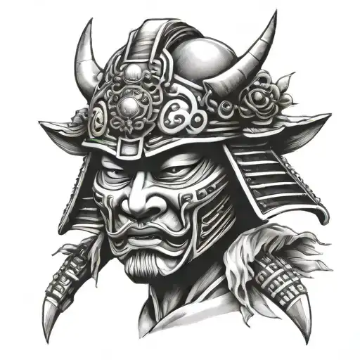 Samurai Mask Face