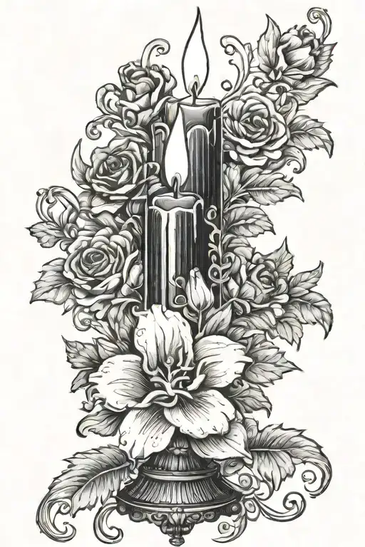 Vintage Candle Opera Black Candles