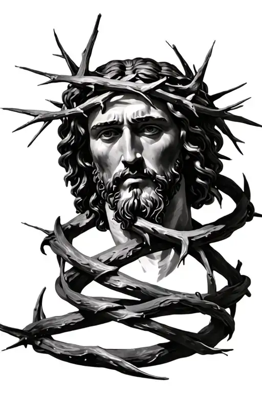 Jesus Crown Of Thorns Wrapped