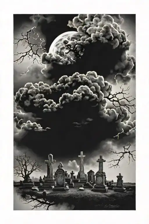 Graveyard Galaxy Dark Clouds