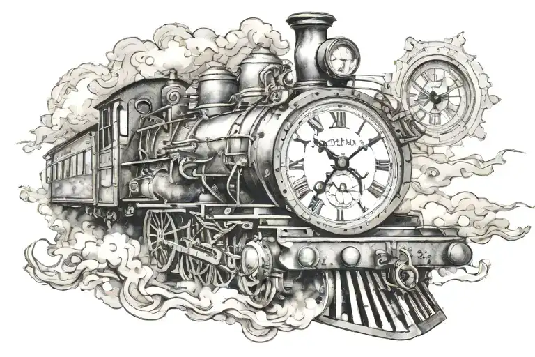 Steam Train Passing With Clock Ticking Based Off The Song Stop This Train By John Mayer