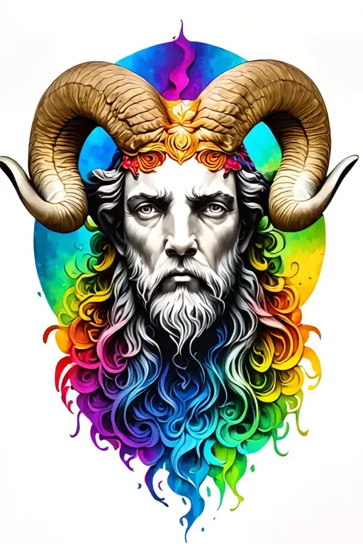 Rainbow And God Of Aries