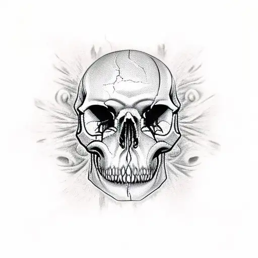 Half Human Skull Have Demonic Skull