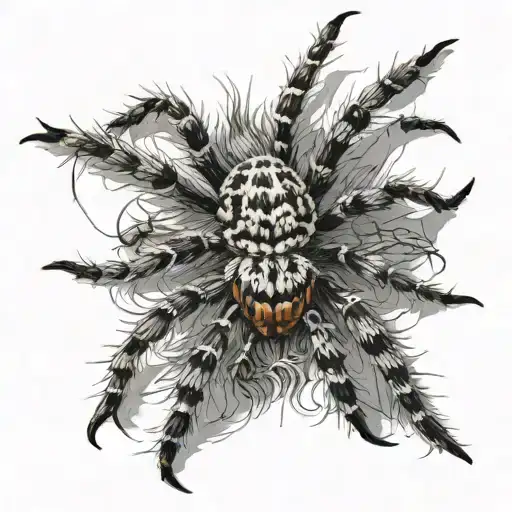 Wolf Spider With Babies