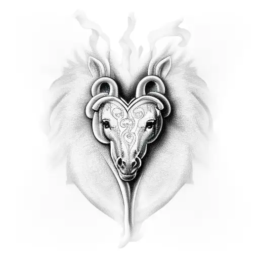 Heart With White Horse