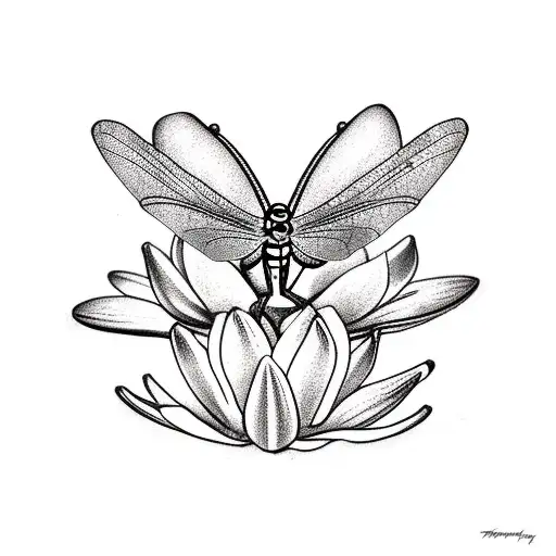 Frog On A Lilly Pad Catching A Dragonfly