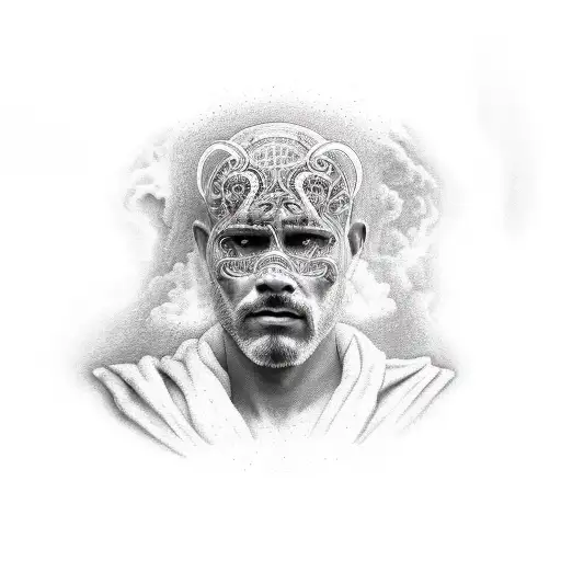 Man Walking To Mountain