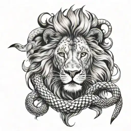 Lion And Snake Wrapping
