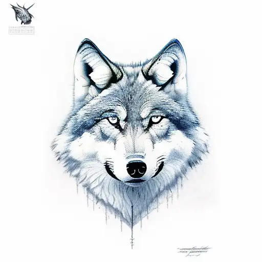 Entire Wolf Body Watching Away