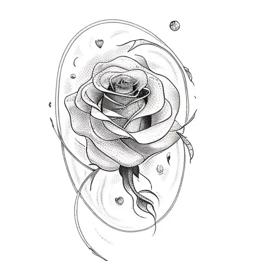 A Woman With A Tattoo Of A Rose And The Word Roco