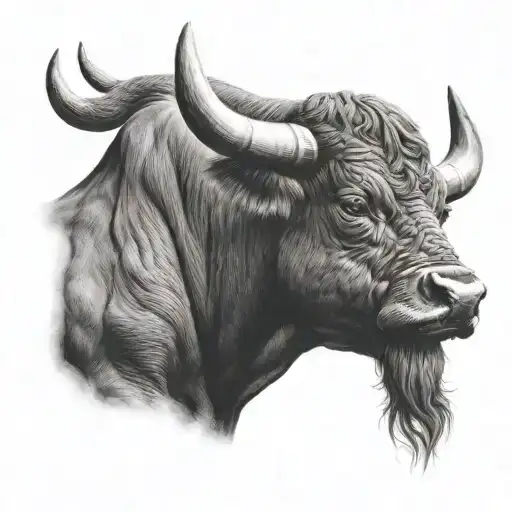 Charging Bull Head