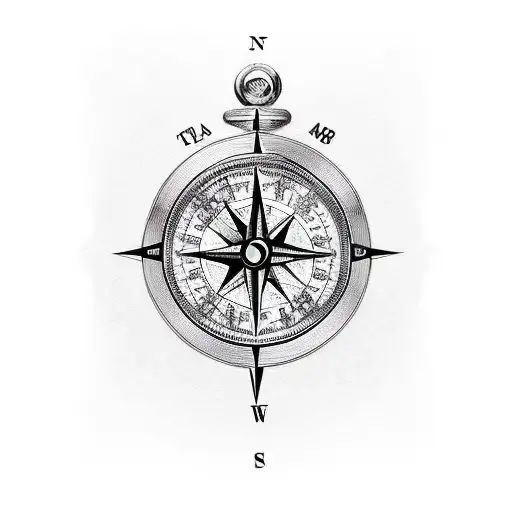 Compass With Poison Dart Frog On It