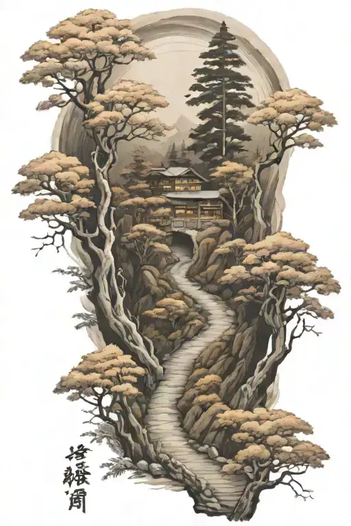 Japanese Mountain Road