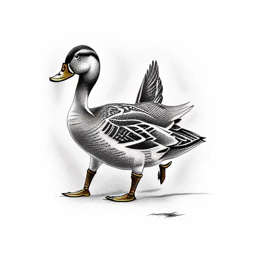 Man In Duck Blind Hunting Ducks