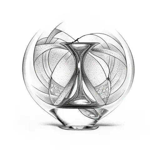 Hourglass Losing Time And Death Around It