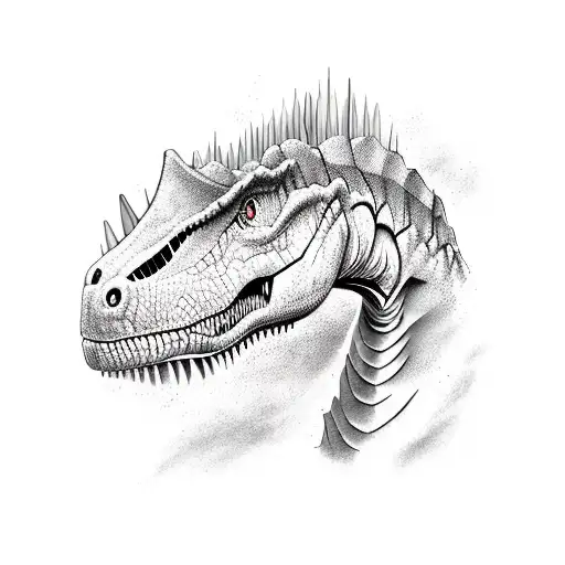 Dinosaur And Futuro Tecnology