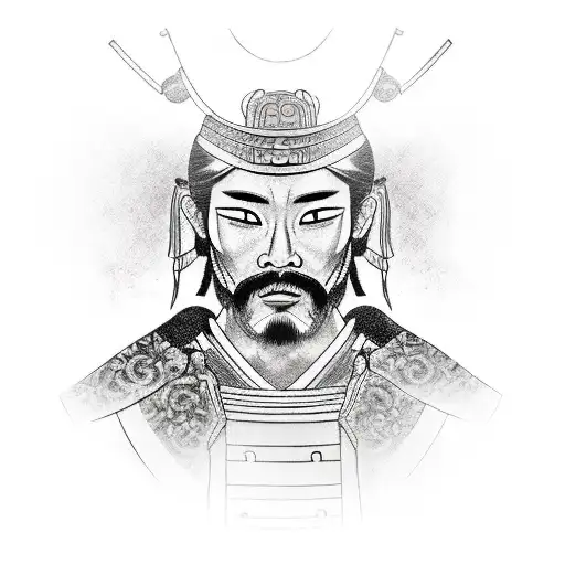 Japanese Samurai Face