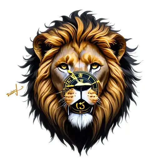 Lion Kingdom God Clock