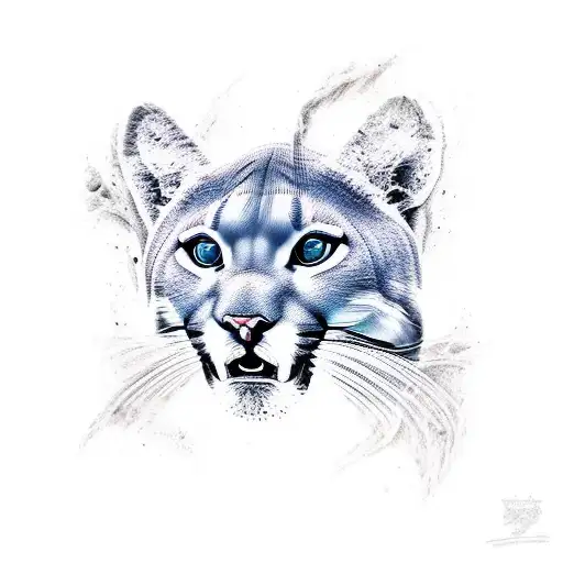 Puma Running Body Animal Draw