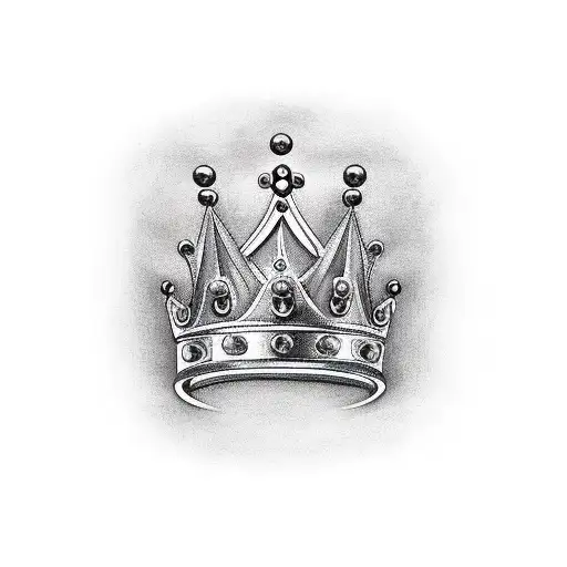 Crown Created From Letters K And N