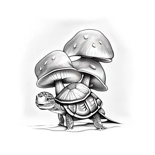 Mushroom An Turtle