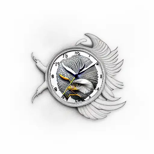 Clock And Eagle