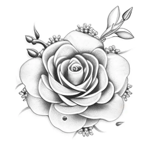 Rosary And Gardenia Flower