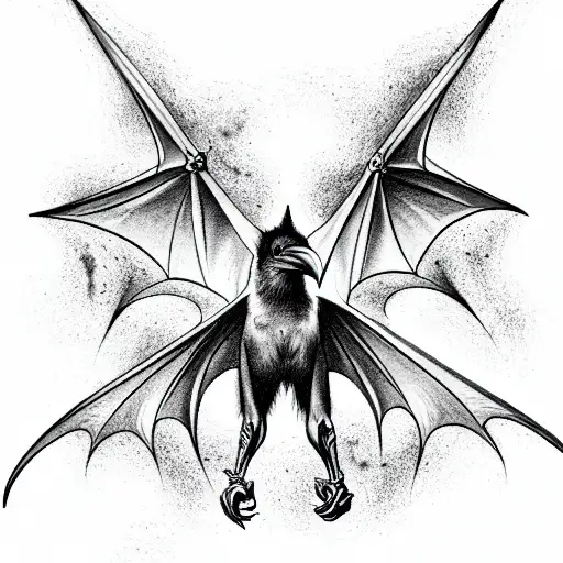 Bat With Raven