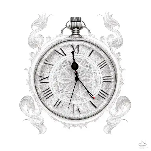 A Wishy Tangled Around A Clock