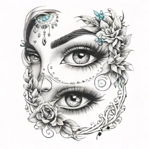 Sexy Gypsy Eyes With Gems