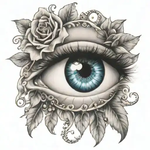 Gypsy Eye With Gems And Rose
