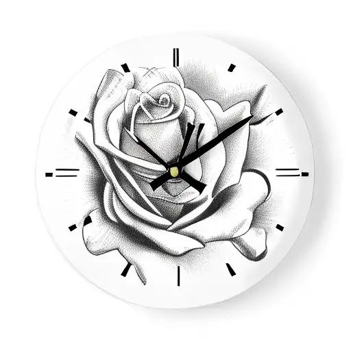 3 Roses Clock And Gothic