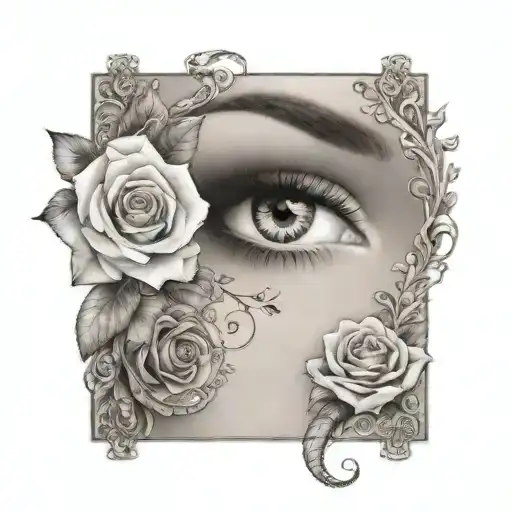 Gypsy Eye With Gems And Rose