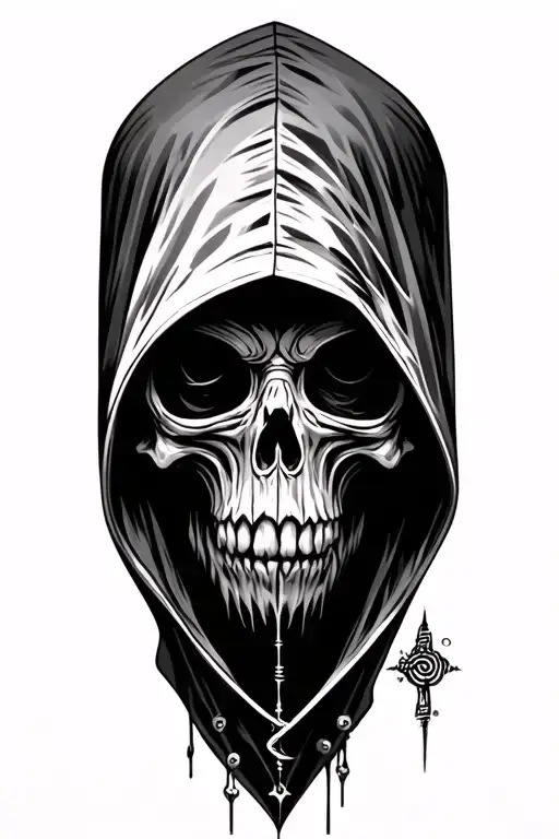 Hooded Reaper Tattoo Inspired