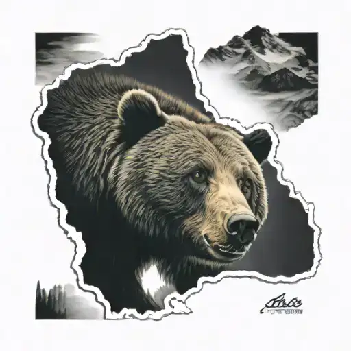 Realism Bear A Alberta Background