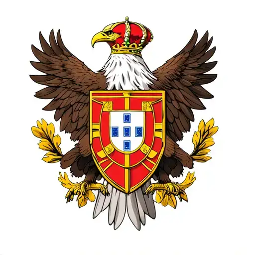 Portuguese Shield With Eagle