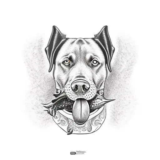 Black Lab With Duck In Mouth