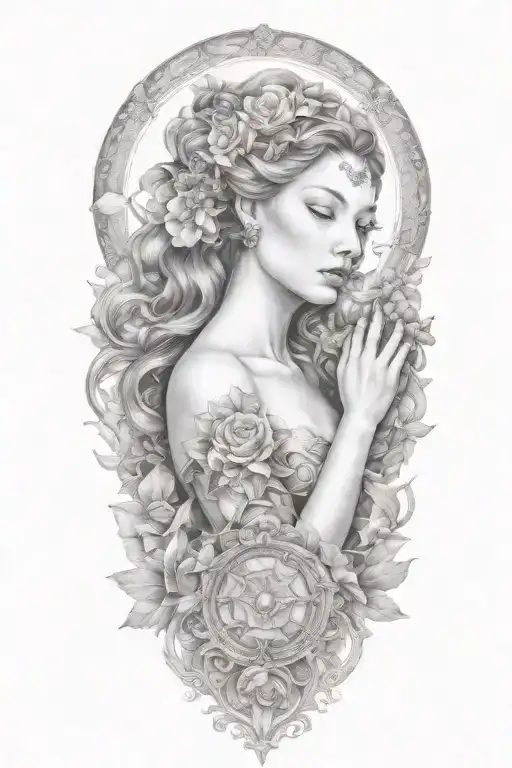 Fortuna Goddess Surrounded Being Thrown Nd