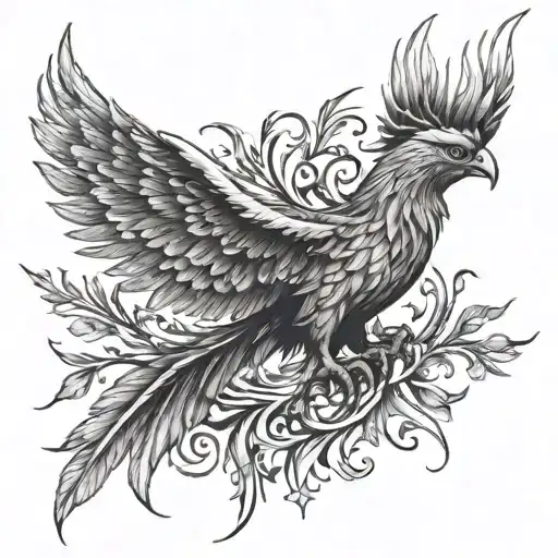 Phoenix Ashes Symbolizing Overcoming