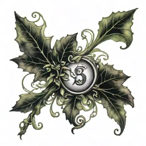 Semicolon With Vines Growing