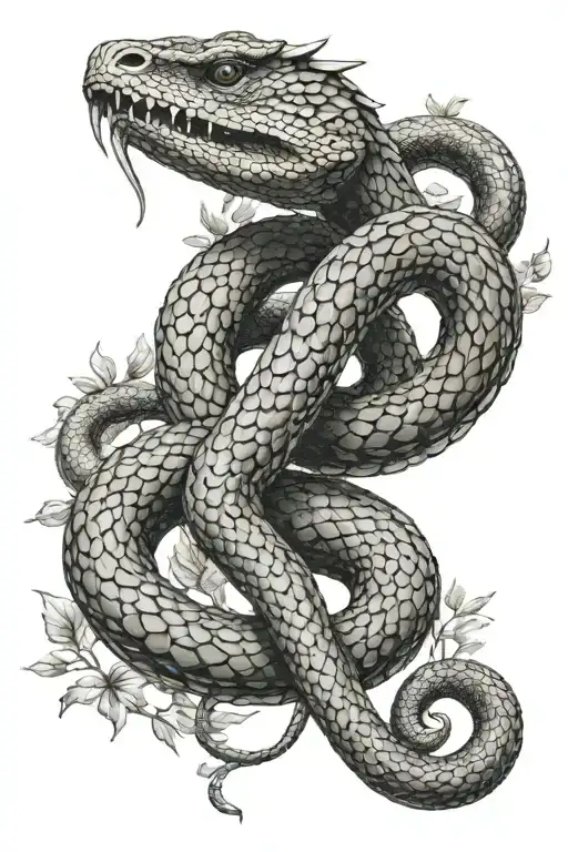 Serpent Gorynych In Slavic Realism Style